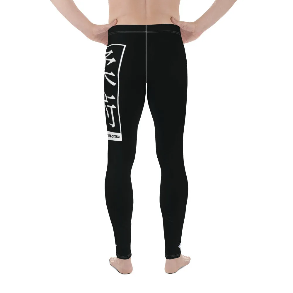 Men's Athletic Workout Leggings For Jiu Jitsu 015 - Noir