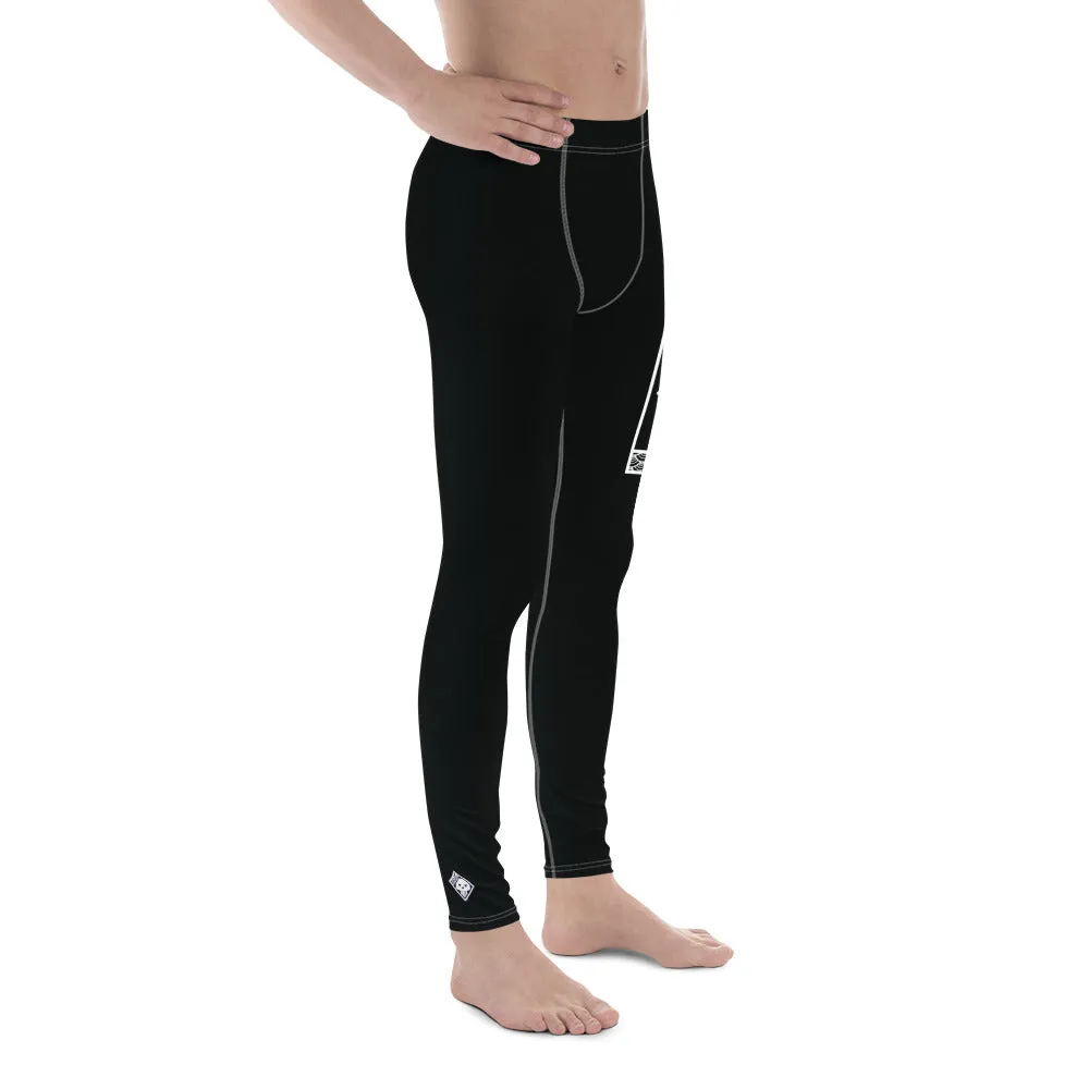 Men's Athletic Workout Leggings For Jiu Jitsu 015 - Noir