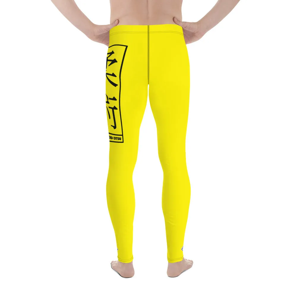 Men's Athletic Workout Leggings For Jiu Jitsu 017 - Golden Sun