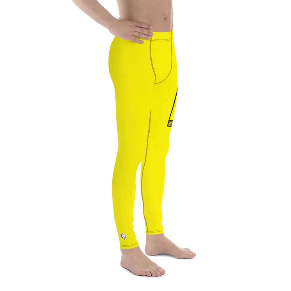 Men's Athletic Workout Leggings For Jiu Jitsu 017 - Golden Sun