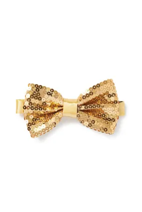 Men's Sequin Bow Tie - Champagne Gold