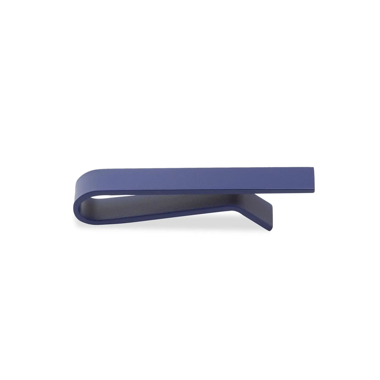 Mini Matte Navy Blue Clip Tie Bar