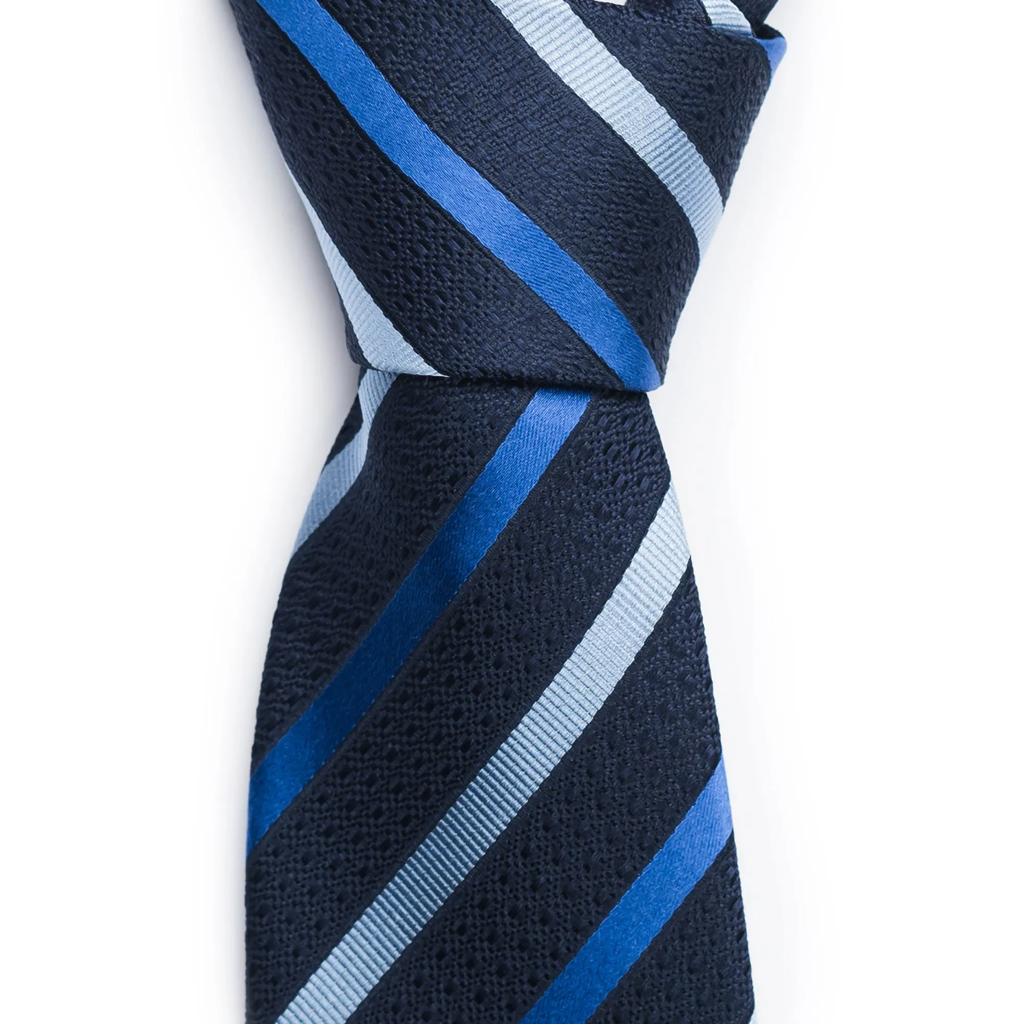 Navy Striped Tie