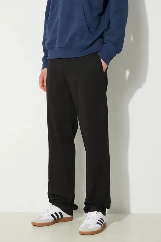 Norse Projects trousers Aros Regular Organic men's black color N25.0368.9999