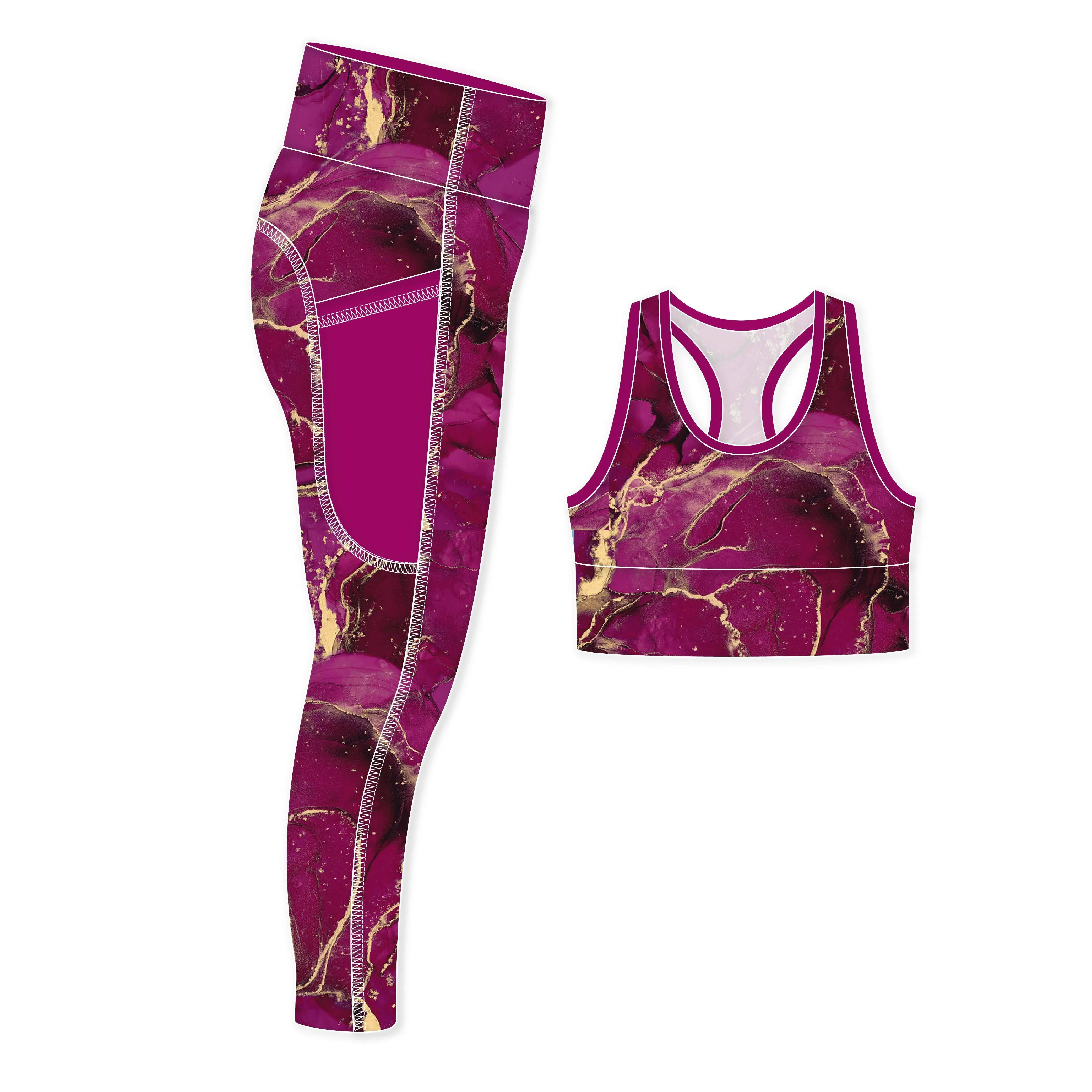 Pocket Leggings Firebird Kit - Ethereal Raspberry