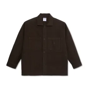 Polar Theodore Overshirt Brushed Twill Dark Olive