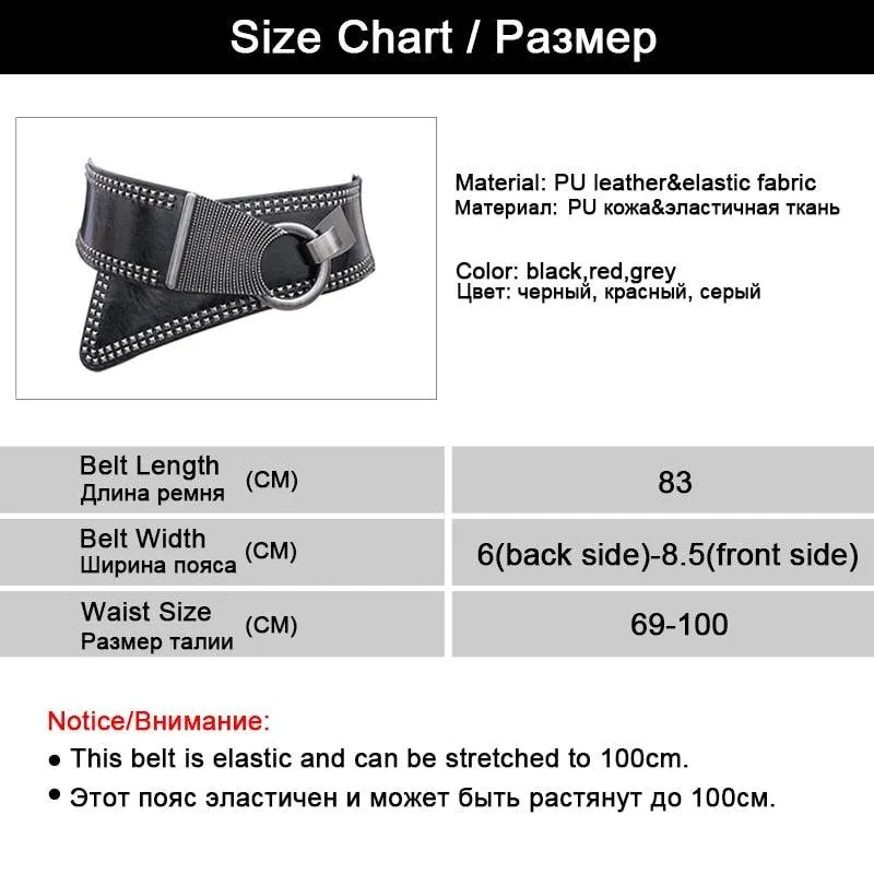 Punk Rocker Elastic Wide Belt