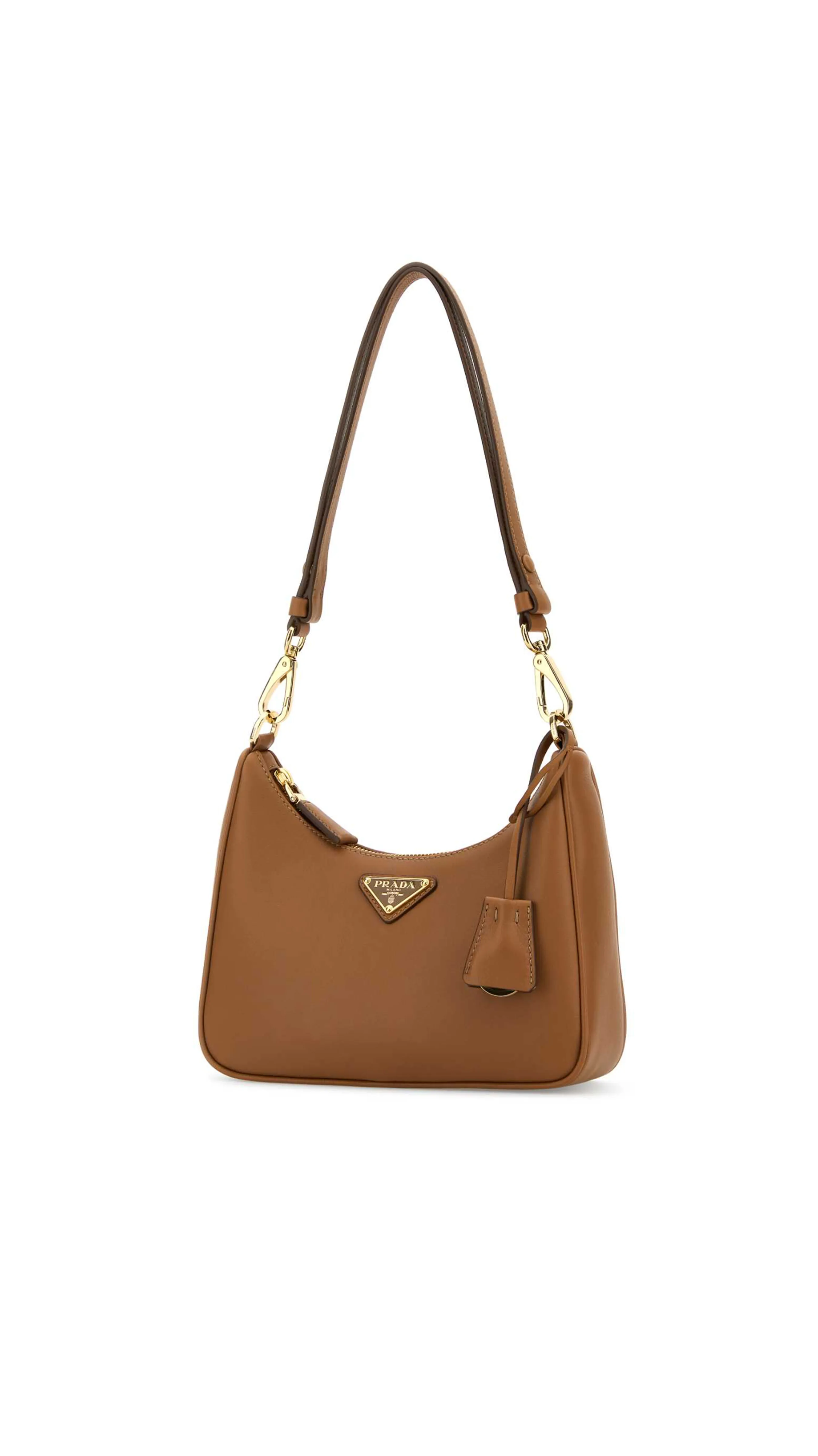 Re-Edition Mini Nappa Leather Bag - Caramel