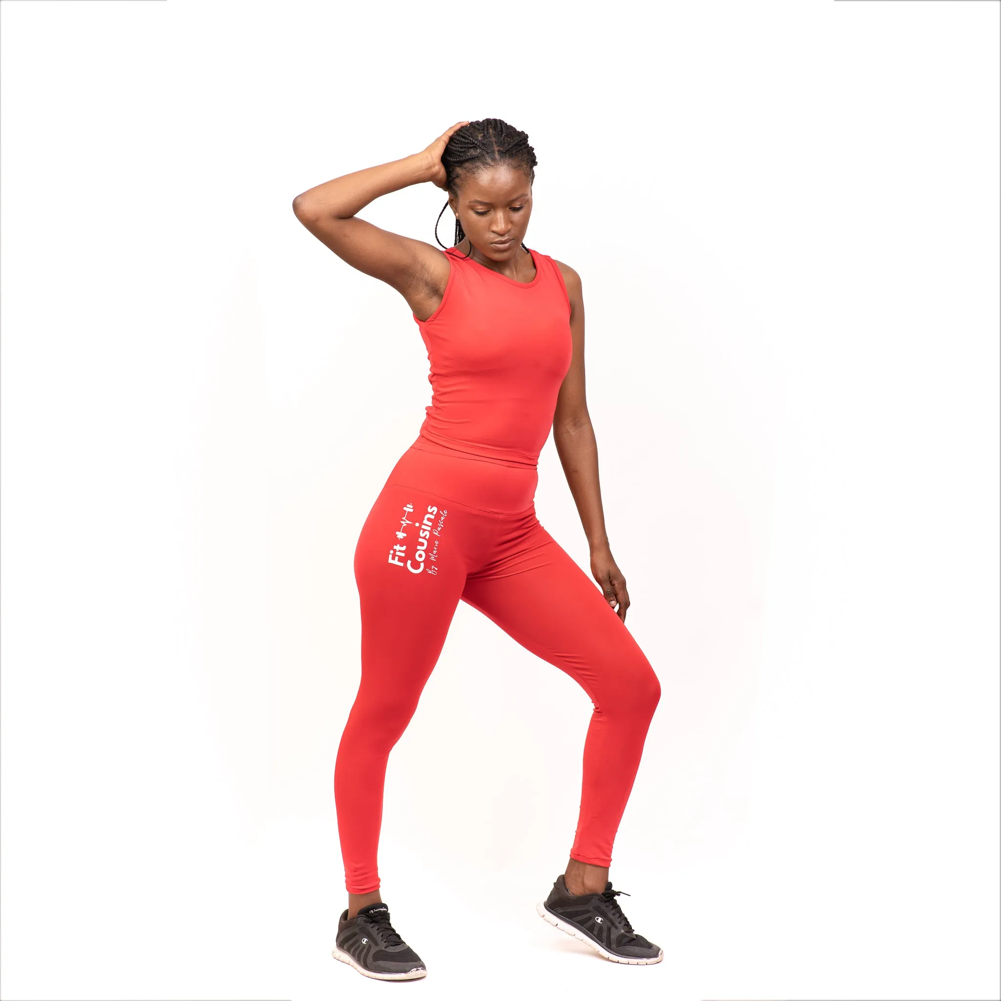 Rebel Red Women's Gym Apparel Set - FULL SET (SHORT SLEEVES)