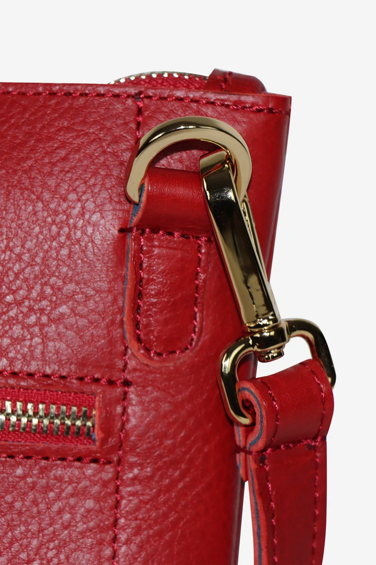 Red Leather Shiny Bag