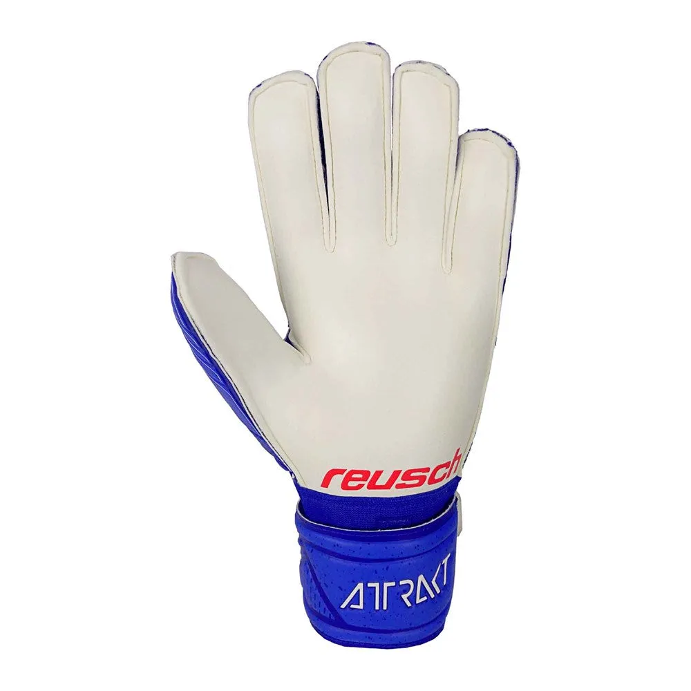 Reusch Attrakt Grip GK Gloves (Blue/White)