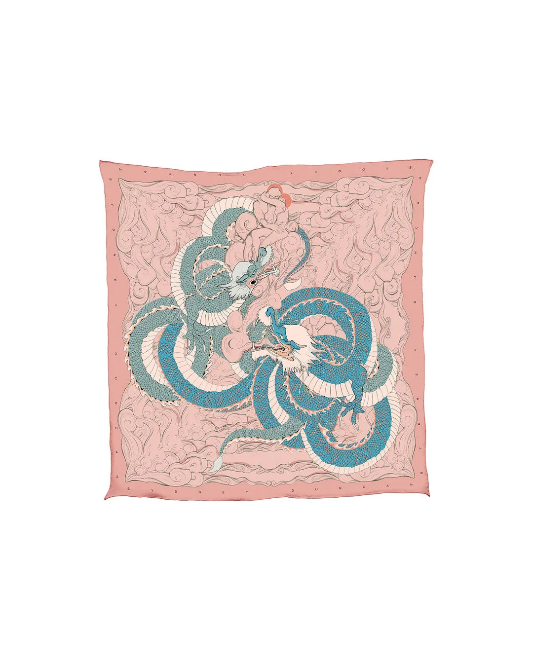 Rodin's Inferno Dragon - Mini square scarf