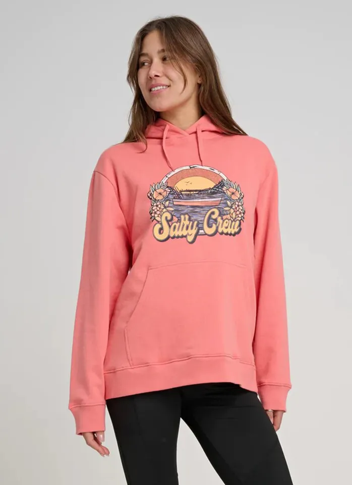 Salty Crew On Vacation Hoody - Blush