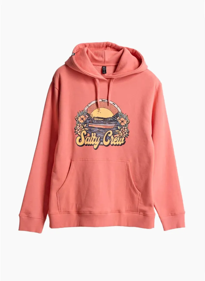 Salty Crew On Vacation Hoody - Blush