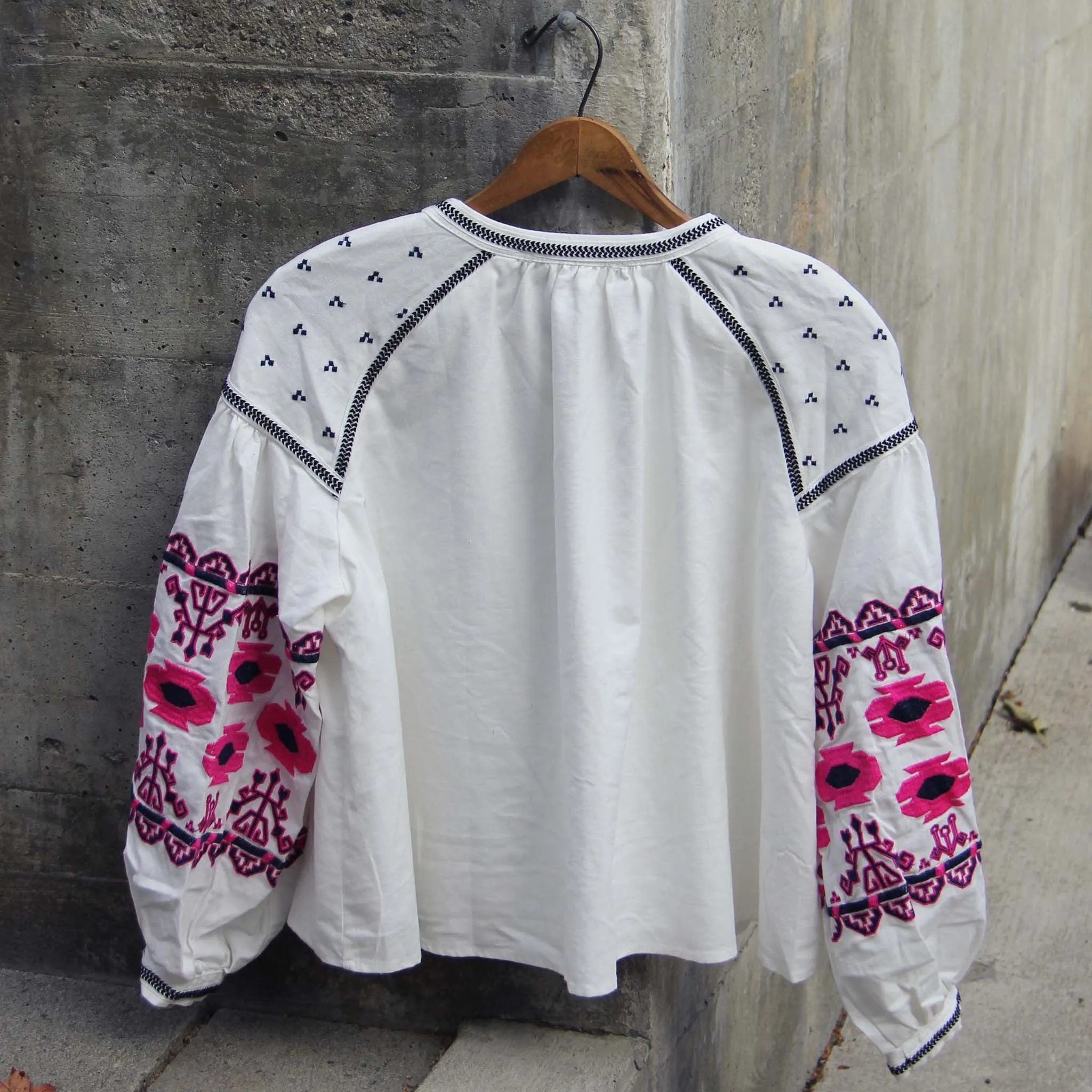 Saskatoon Boho Jacket in White (wholesale)