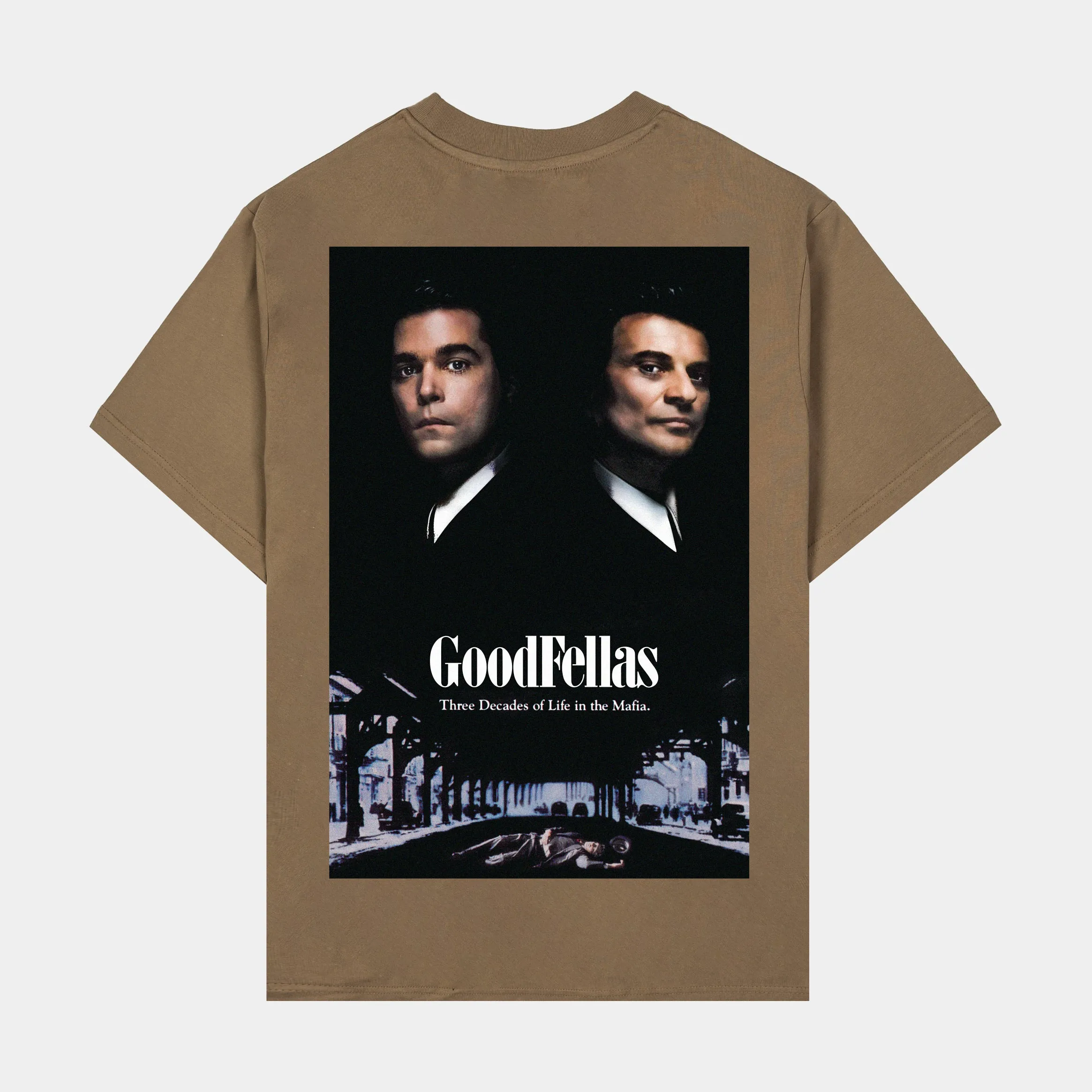 SP x Goodfellas Poster Art Mens Short Sleeve Shirt (Brown)