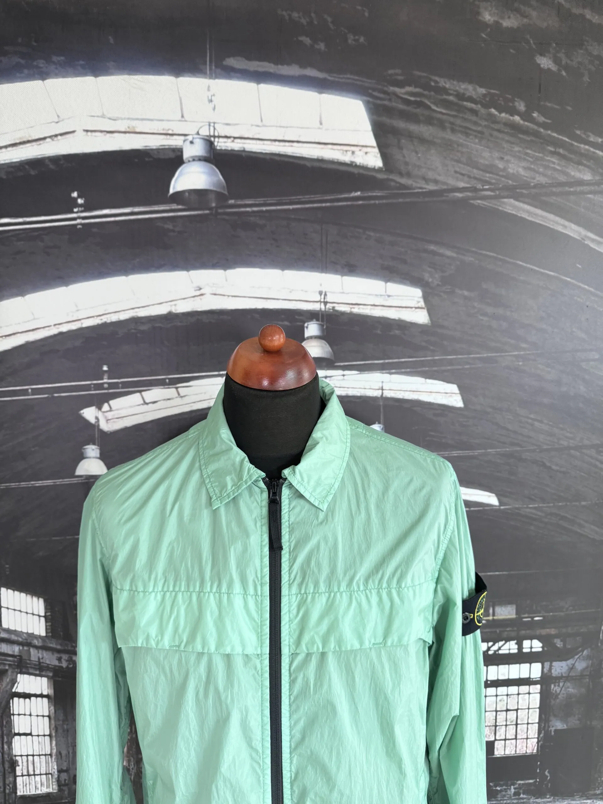 STONE ISLAN DGARMENT DYED CRINKLE REPS R-NY OVERSHIRT