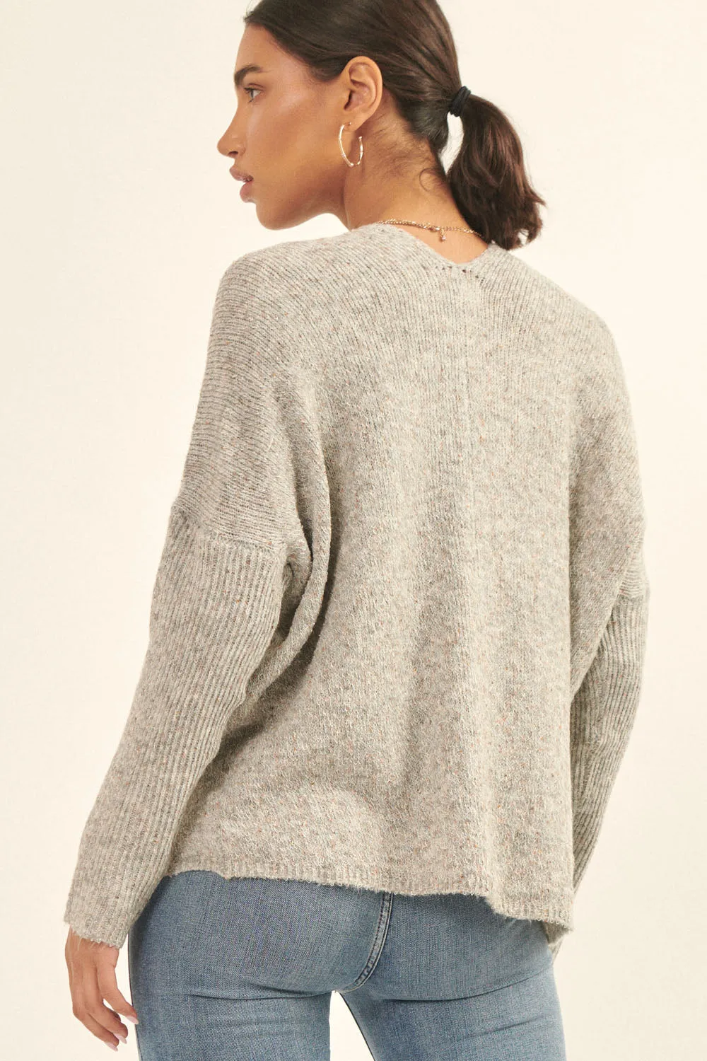 The Robin Pocket Sweater - Grey