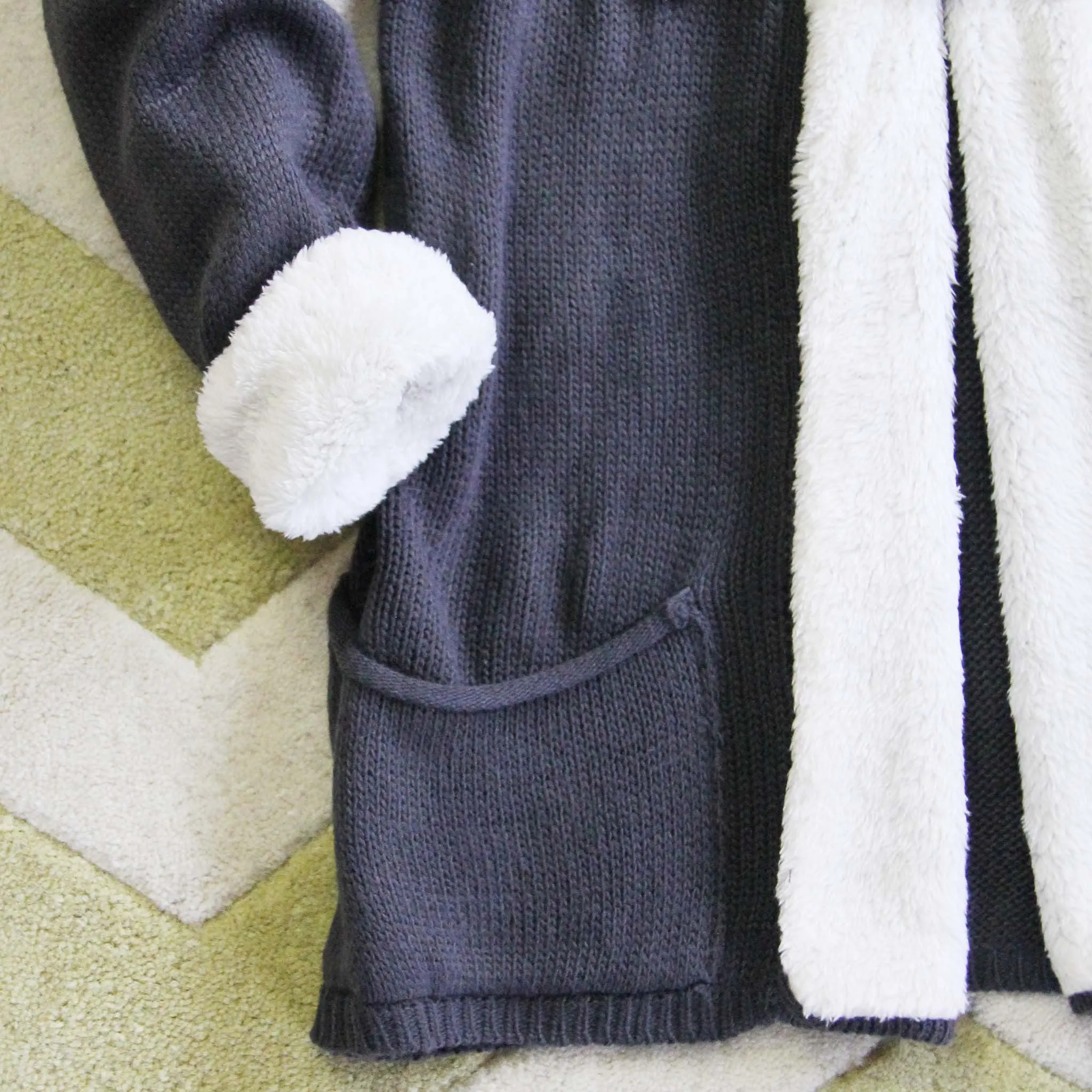 The Snowy Toggle Sweater in Coal