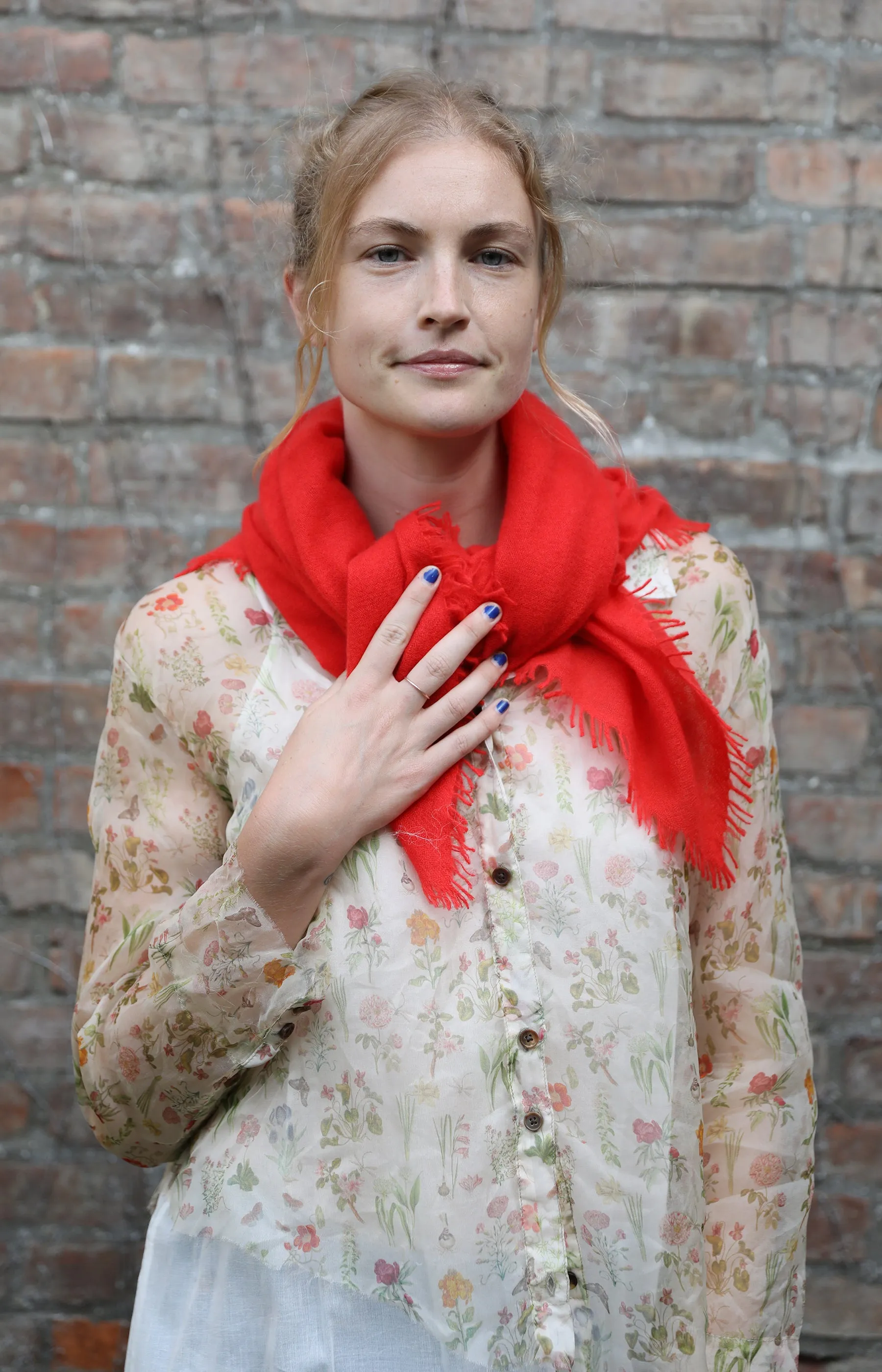 Tomato Cashmere Scarf