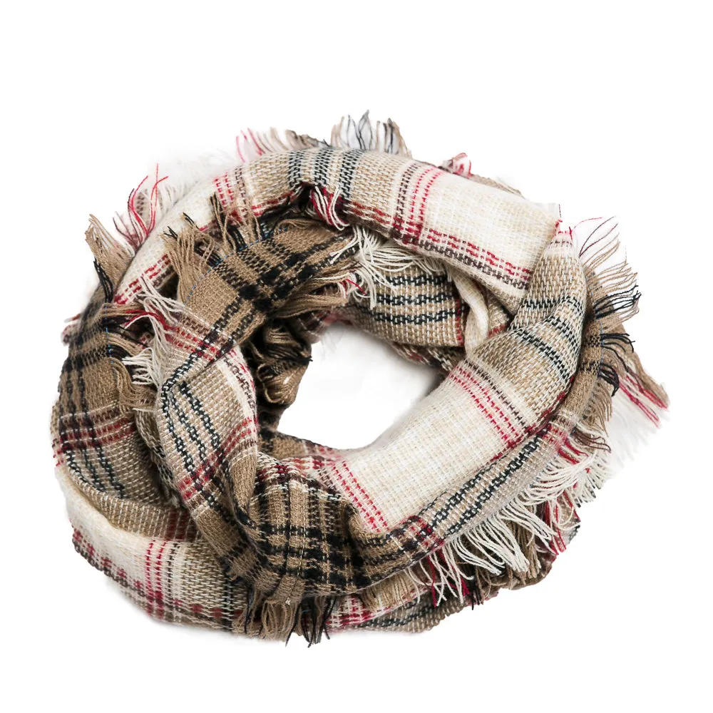 Top it Off Plaid Infinity Scarf