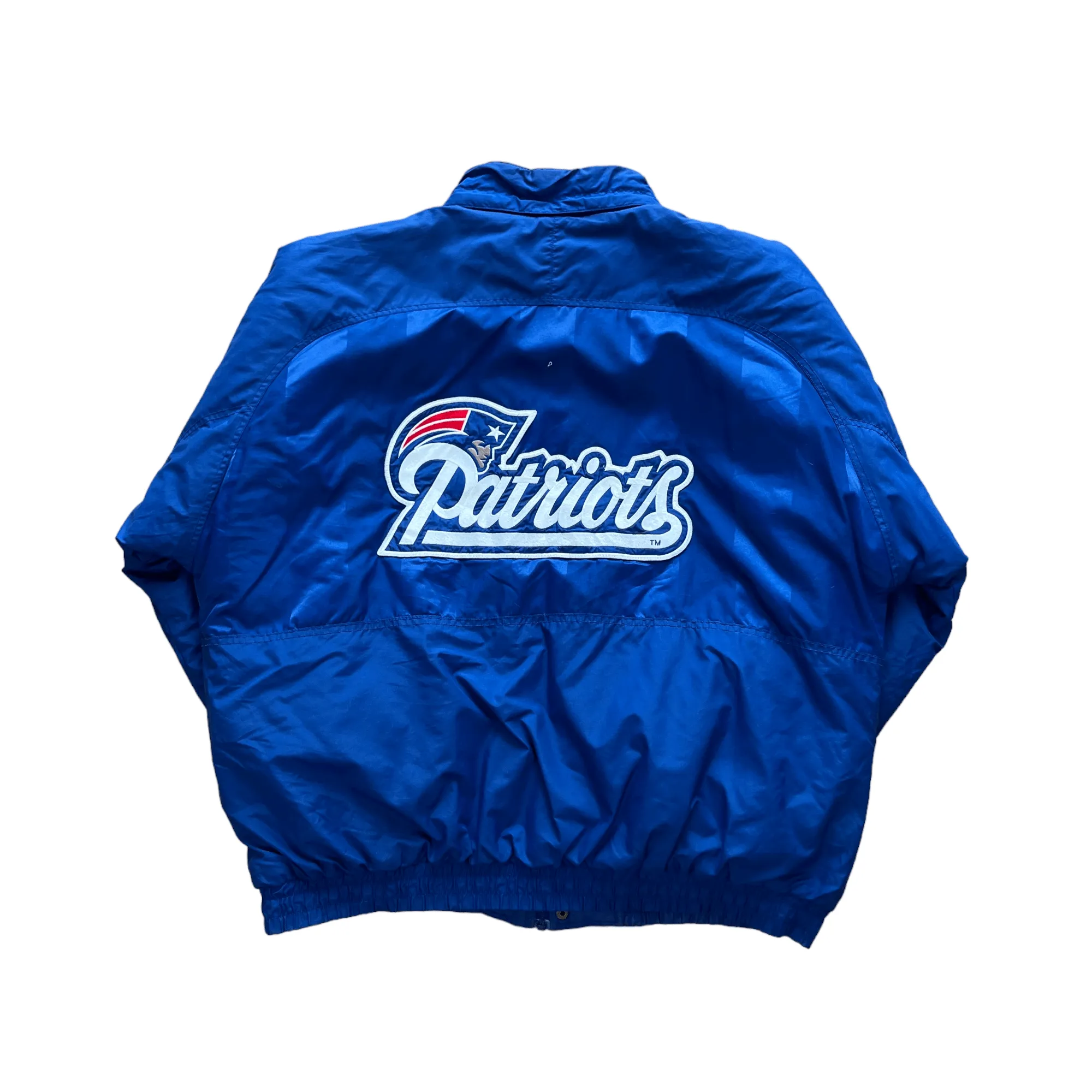 Vintage 90s Blue NFL Pro Patriots Puffer Coat - Extra Large