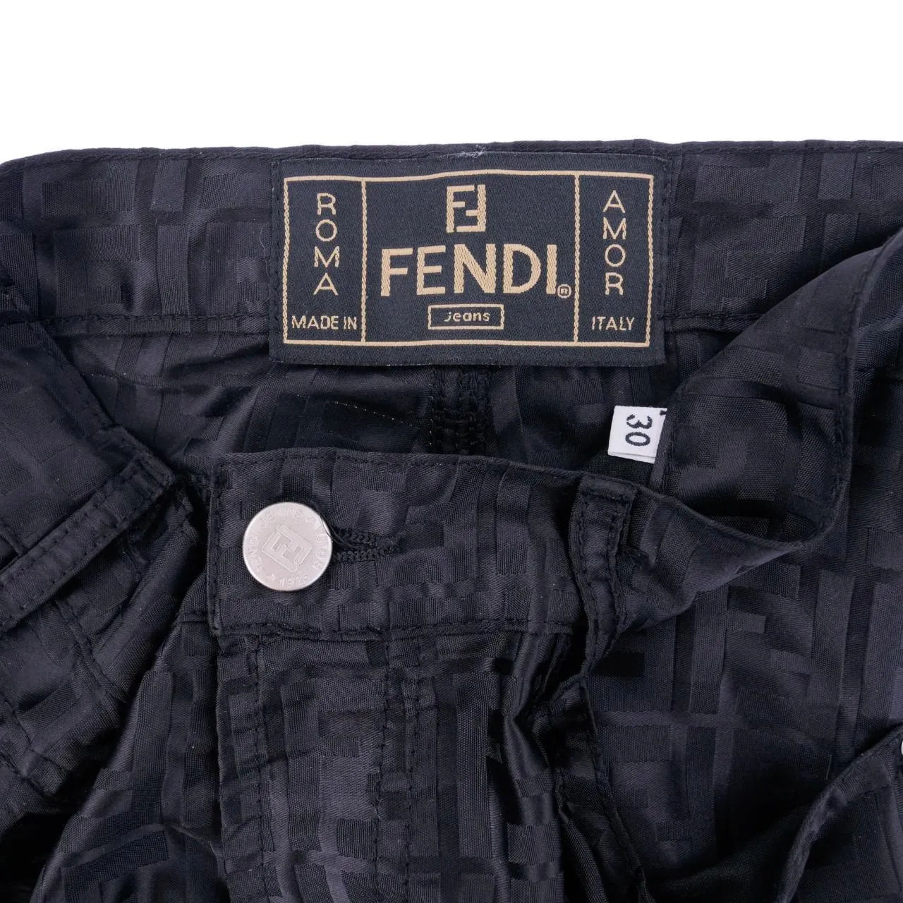 Vintage Fendi Monogram Trousers Size W31