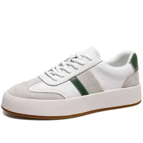 White green stripe casual shoe sneaker 2728