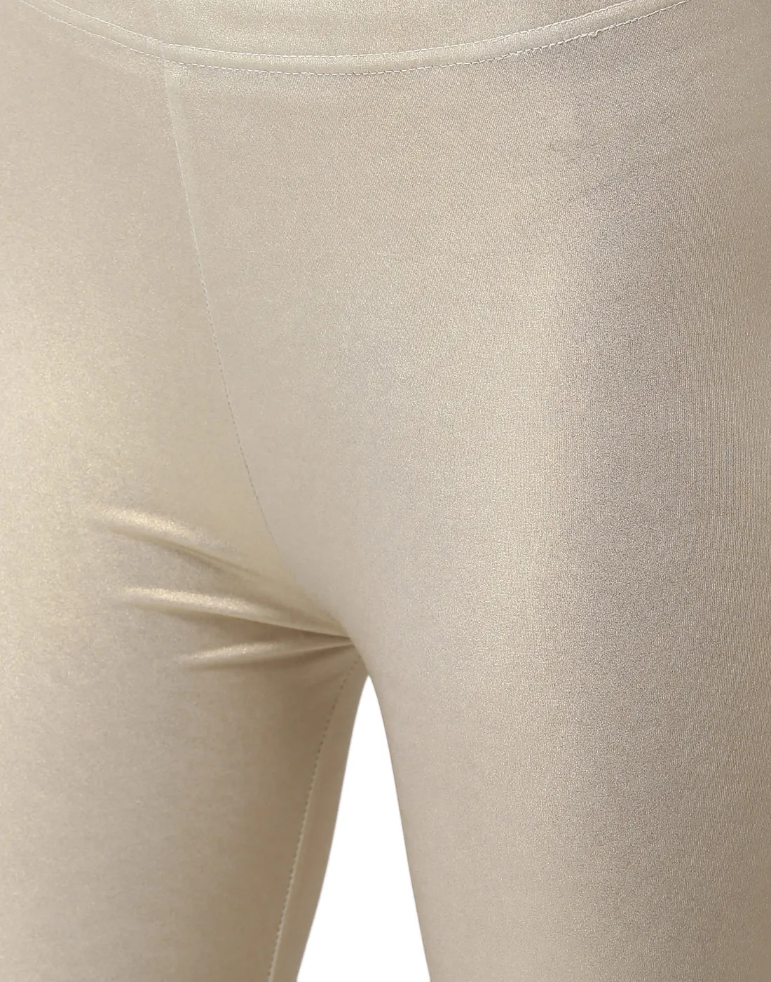 Women’s Shimmer Leggings Light Gold