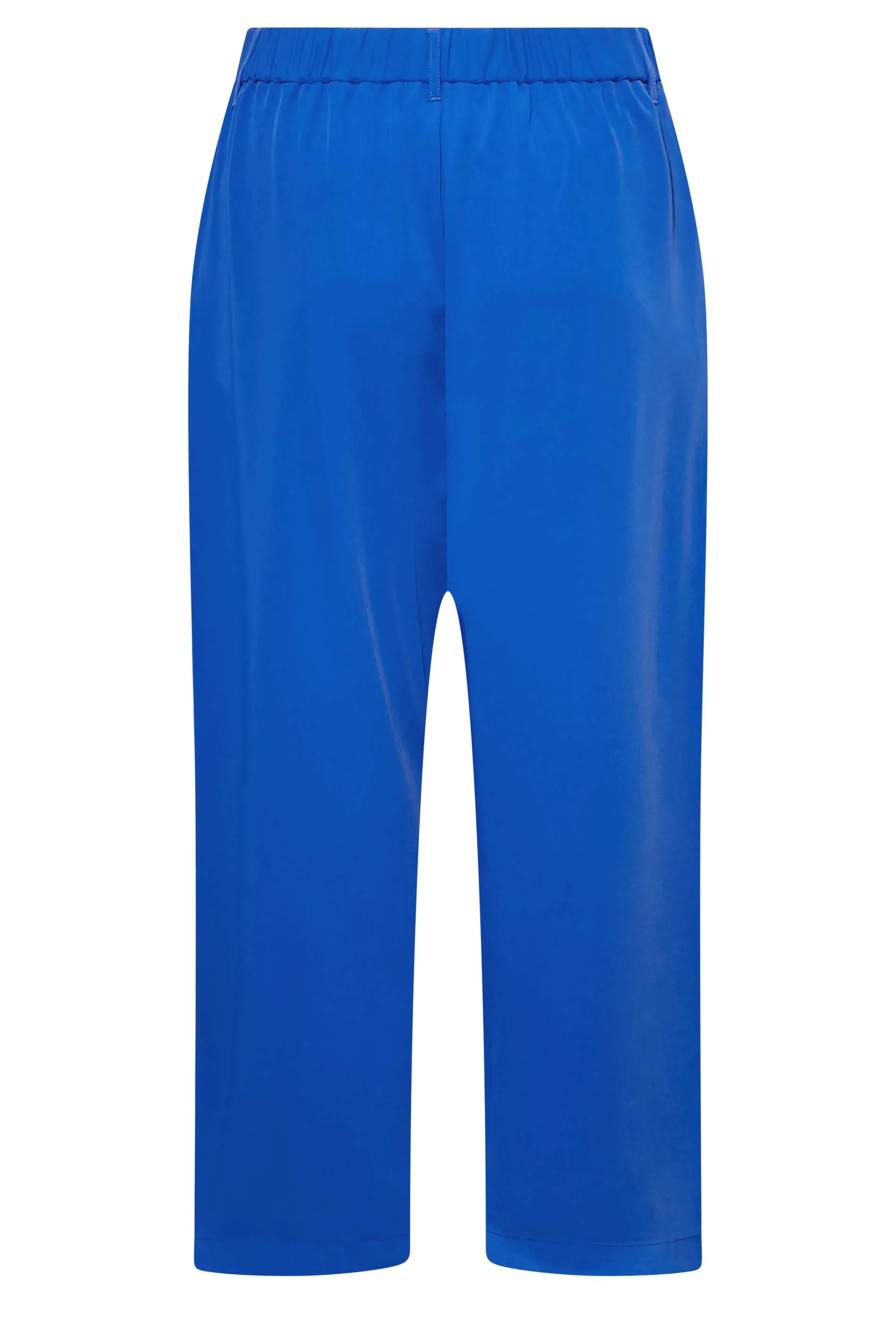 YOURS Curve Bright Blue Wide Leg Dad Trousers